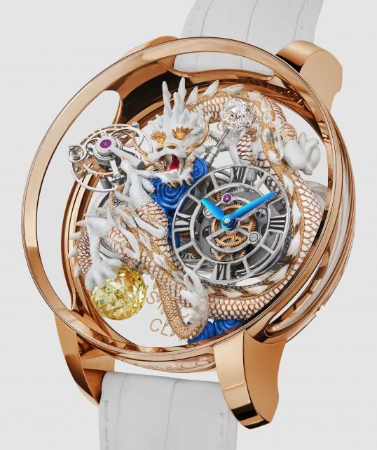 Review Jacob & Co ASTRONOMIA CLARITY WHITE DRAGON AT120.40.DR.UA.BBALA Replica watch